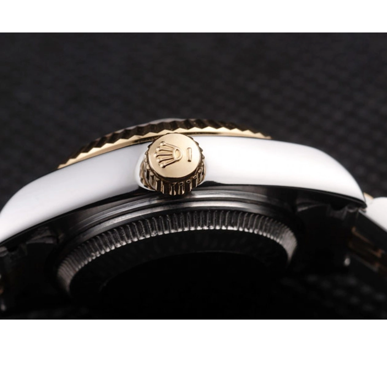 AAA Replica Watches Rolex Steel Two Stainless Gold 98078 Plated Datejust Tone Yellow 0805